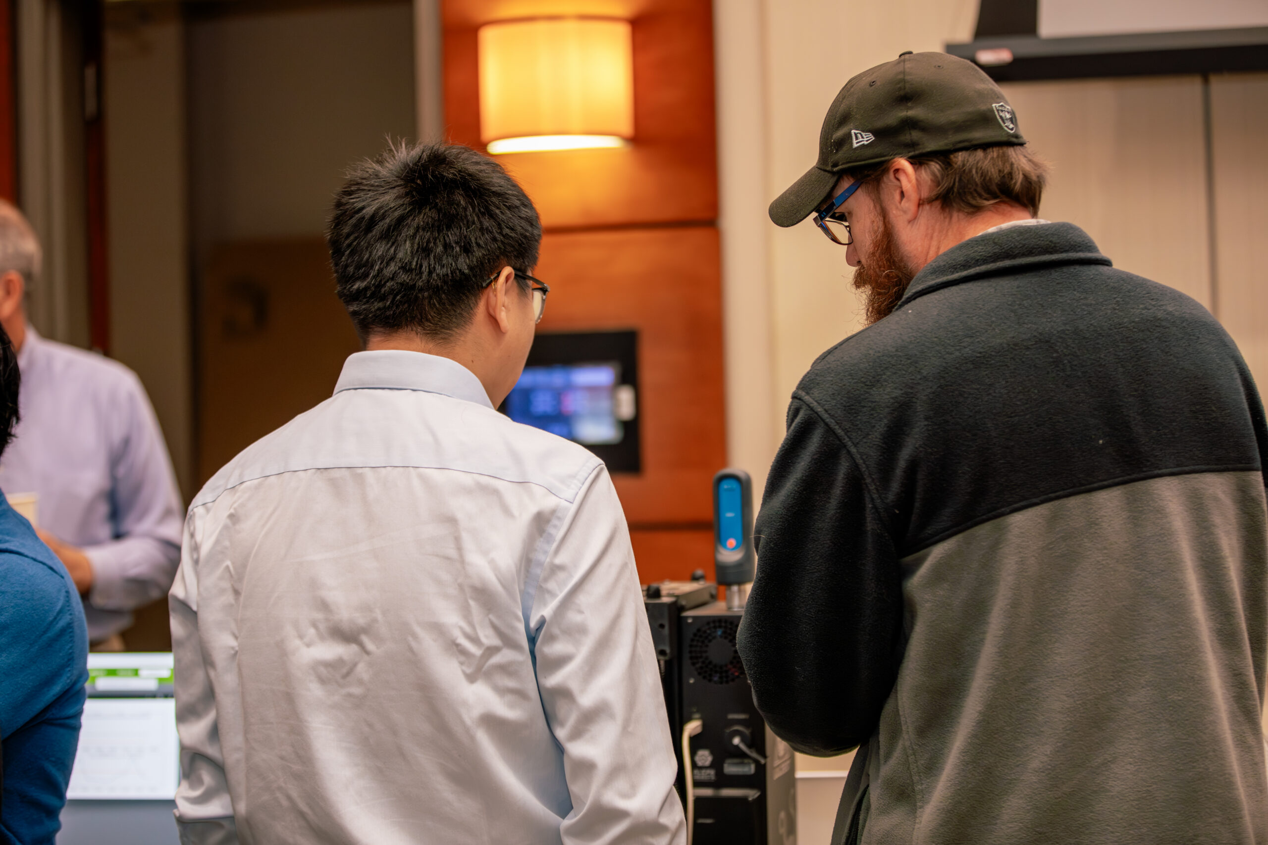 two people at a VSMA event